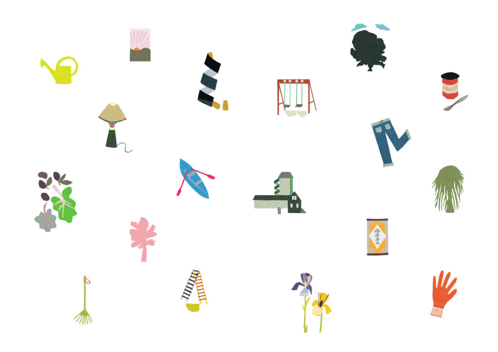 « Ici, tout est permis » paper collage, variable dimensions, 2022.