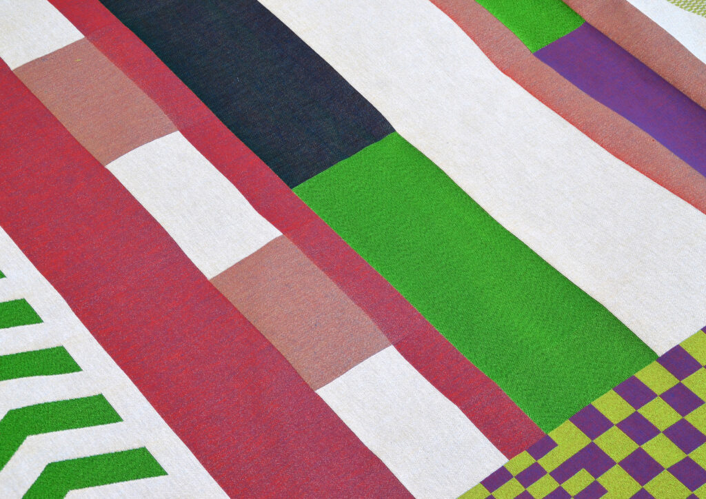 « Goal » carpet series, cotton and polyester, 180x148cm, 2020.