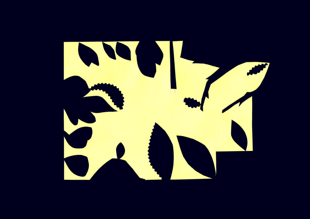 « Ici, tout est permis » paper collage, variable dimensions, 2022.