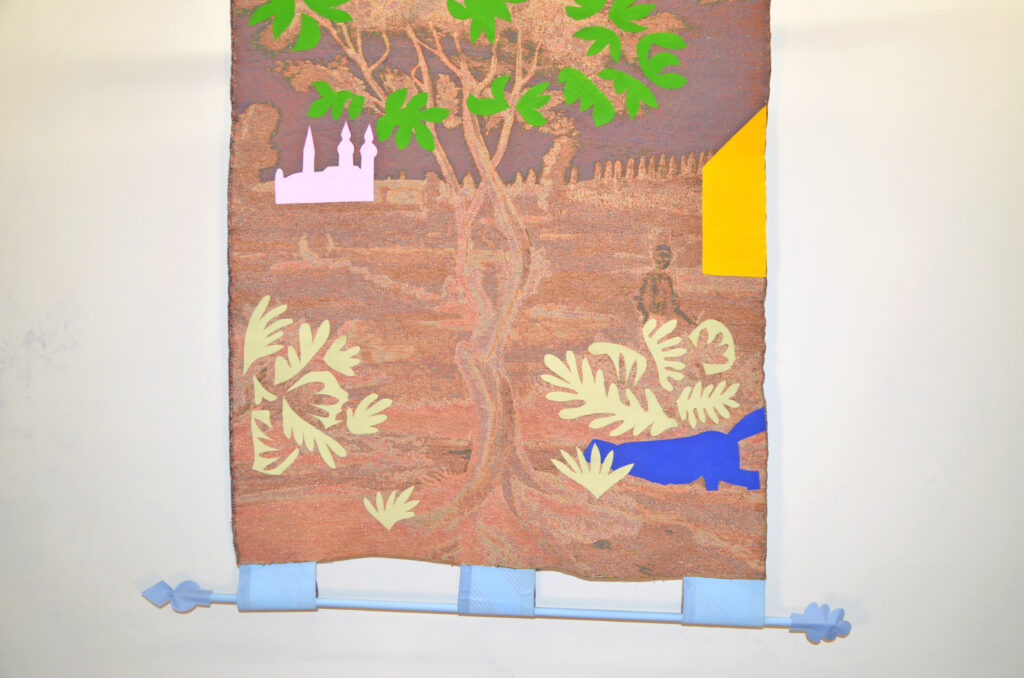 « Le meunier » tapestry in jacquard weaving, 200x150 cm, 2024